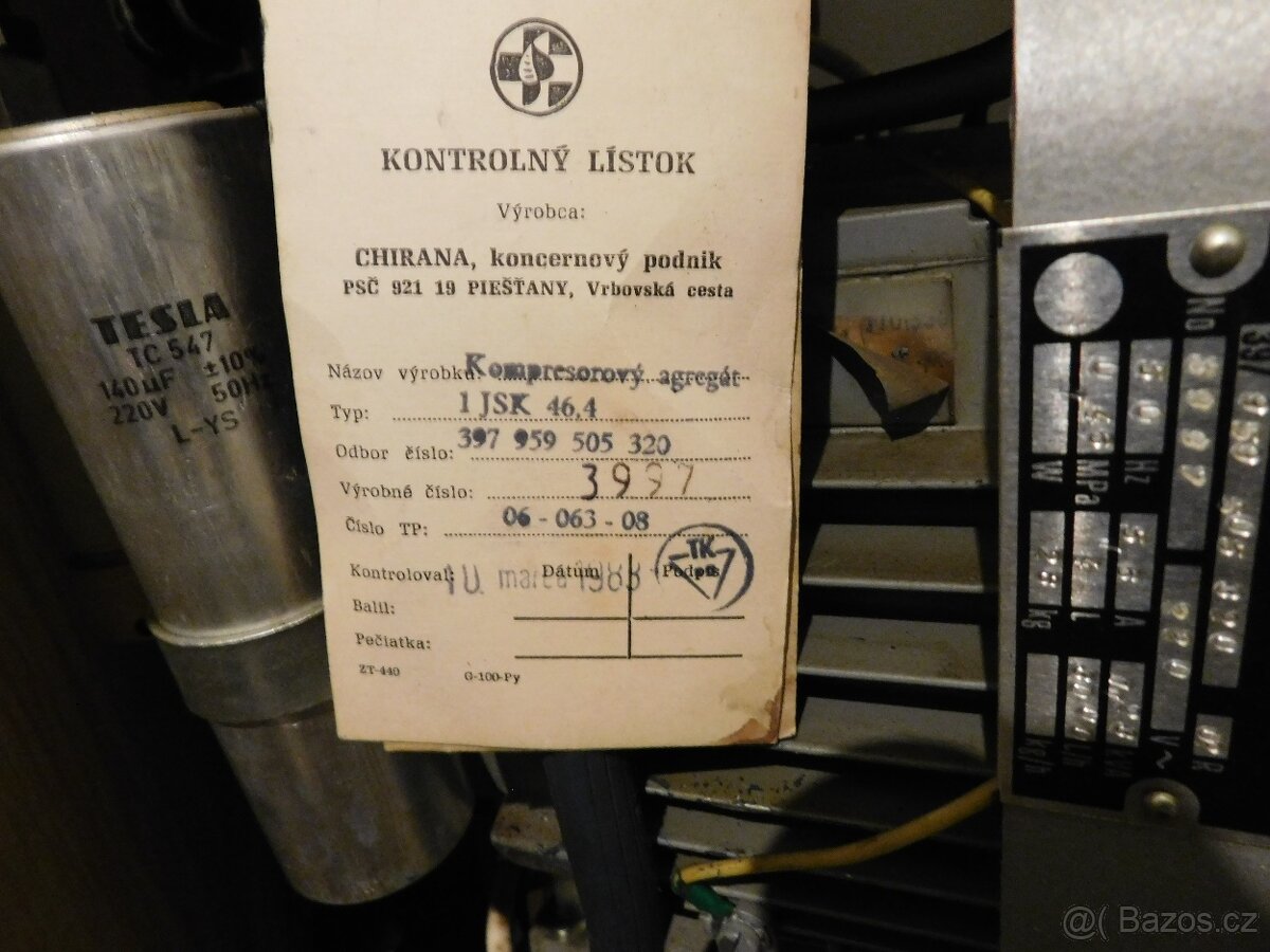 Zubařský kompresor Chirana - 4