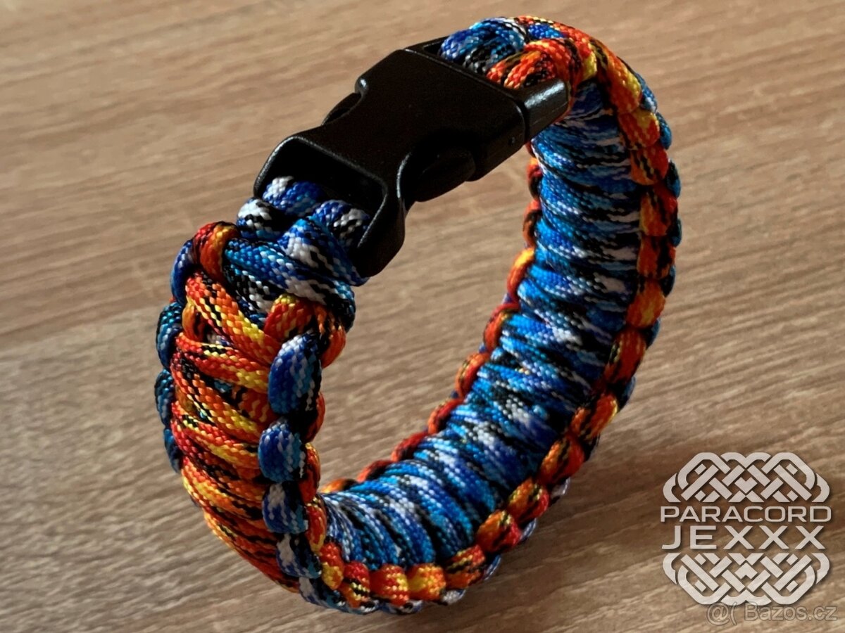 Paracord náramek "Ice And Flame" (20 cm) - 4