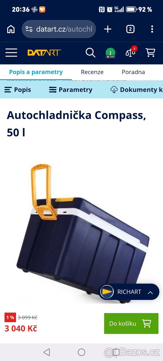 Autochladnička 50l - 4