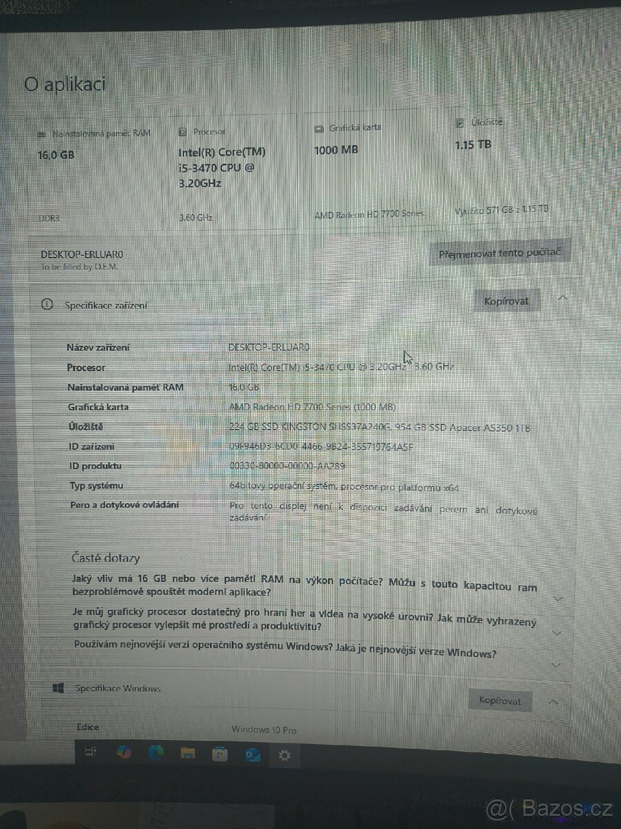 PC Intel Core i5-3470 Win 10 - 4