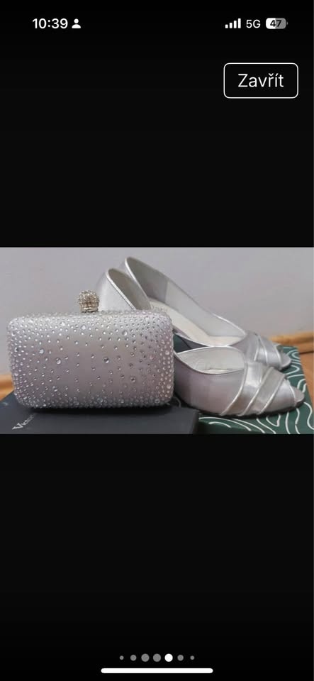 Set stribrne lodicky Dapi a kabelka vel. 37 - 4