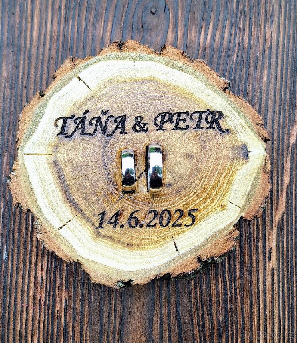Dřevěné svatební dekorace - 4