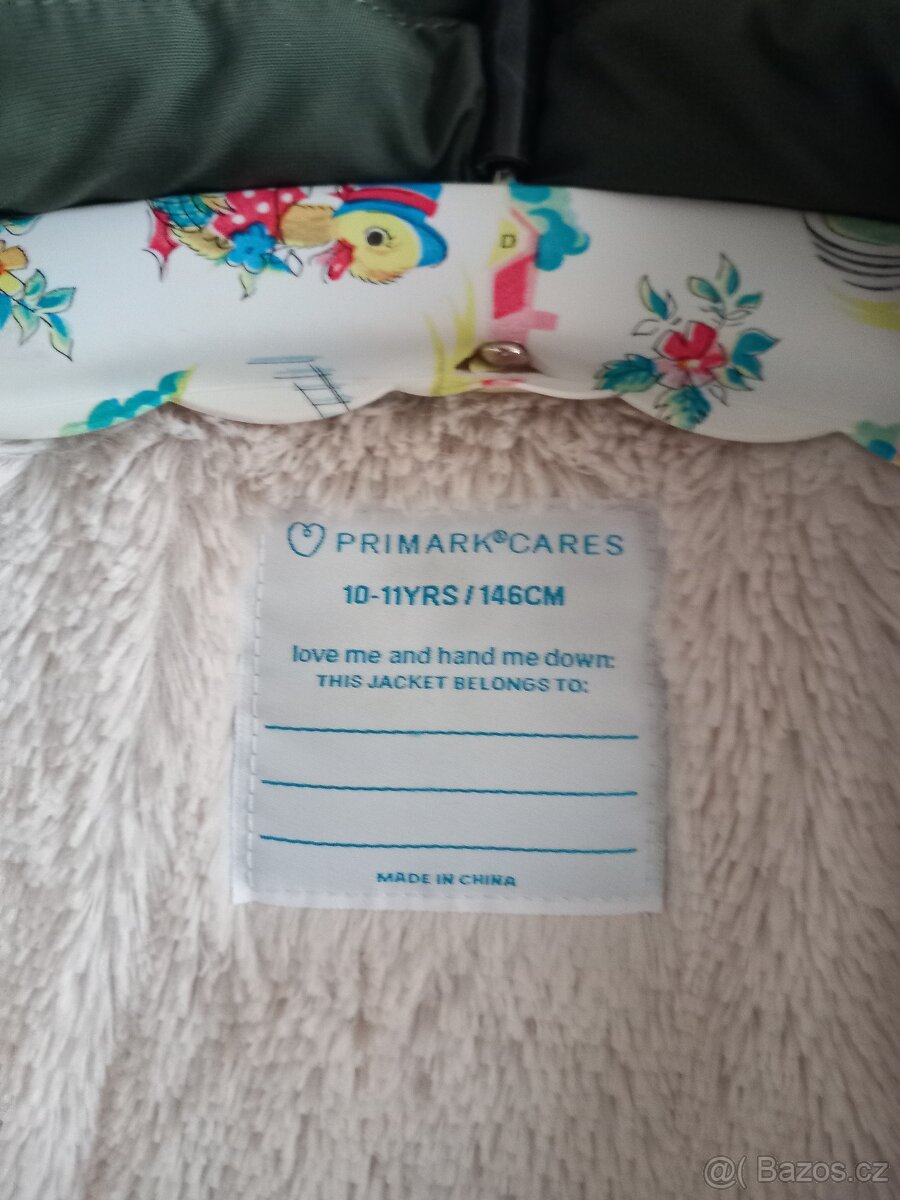 dívčí zimní bunda PRIMARK vel. 146 skoro nová - 4