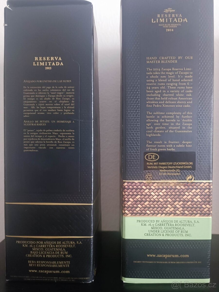 Zacapa Reserva Limitada 2013 2014 - dohromady - 4