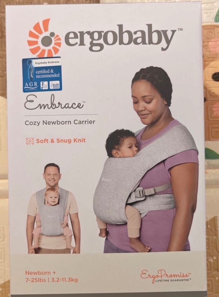 ERGOBABY Nosítko Embrace - soft knit Soft Grey - 4
