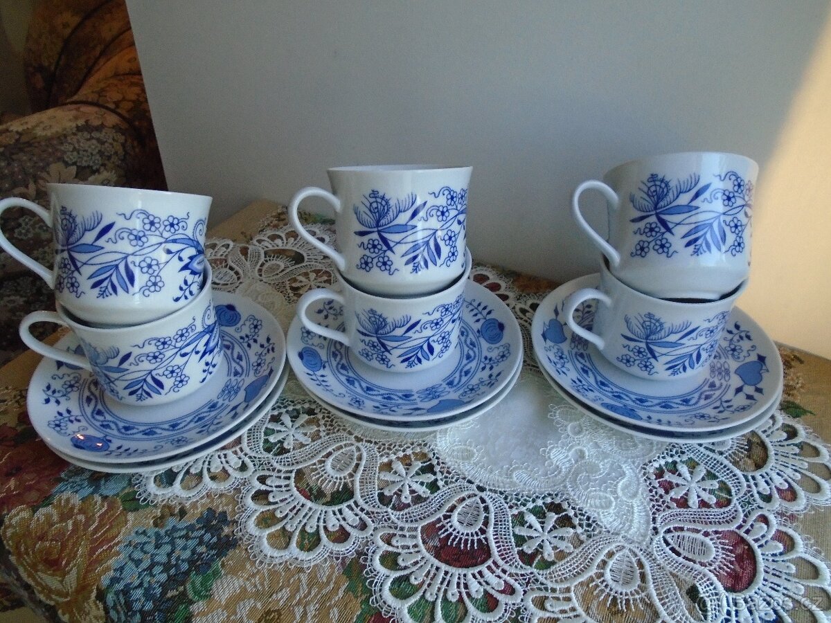 Kávové čajové soupravy 6+6. - 4