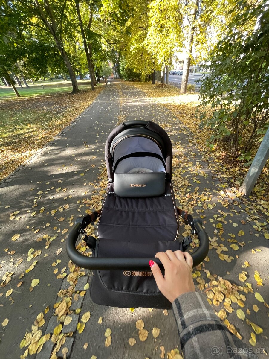 Trojkombinace BabyActive Mommy rosegold Kočárek - 4