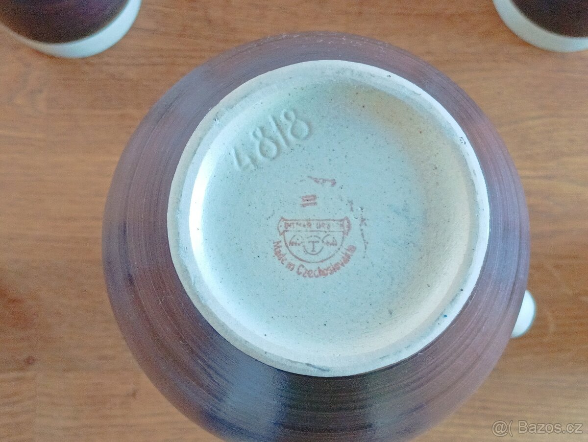 VINTAGE KERAMICKÁ NÁPOJOVÁ SOUPRAVA BRUSEL DITMAR URBACH - 4
