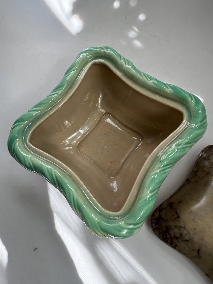 Keramická glazovaná dóza na bonbóny, cukřenka Strehla Kerami - 4