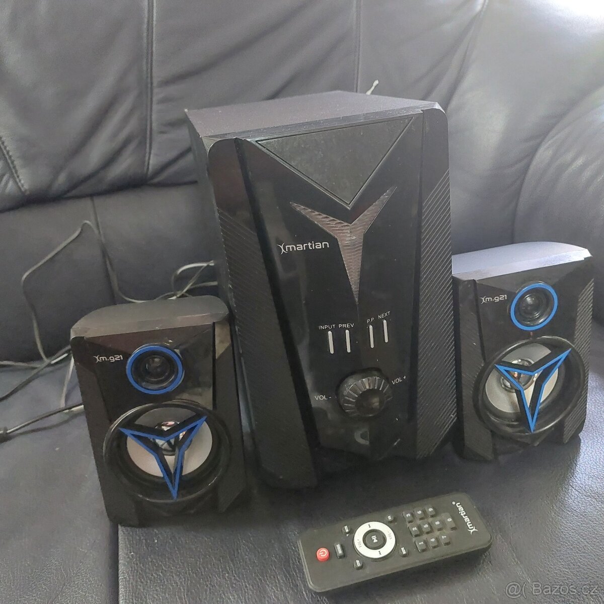 Reproduktory 2.1 Xmartian g21, ovladač, pěkný stav - 4
