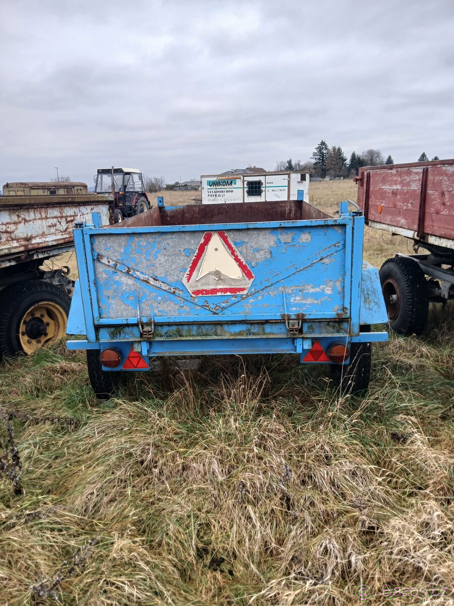 Traktorovy přívěs sklopný dvoukolka - 4