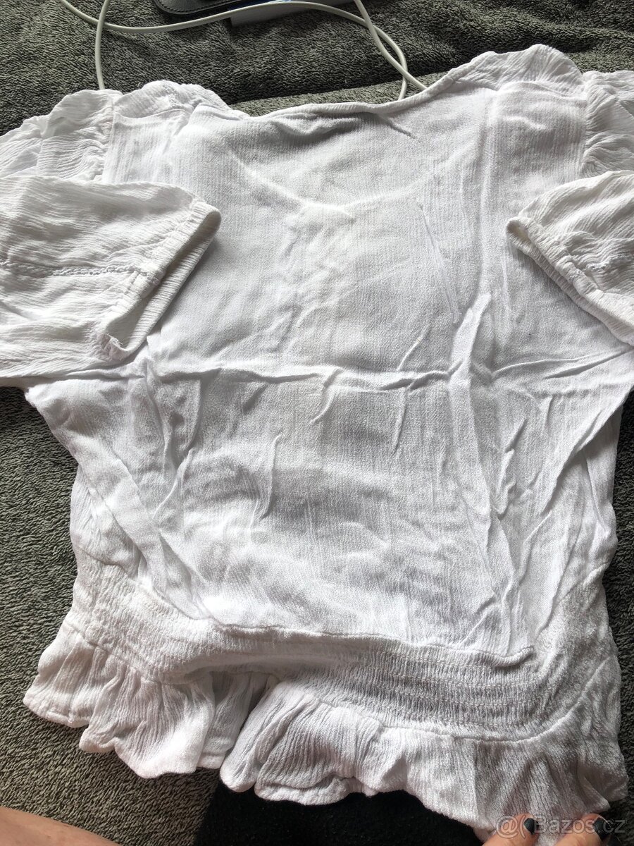 Cropped halenka bílá , s/xs - 4