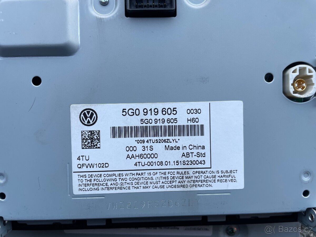 Autoradio vw golf VII 7 - 4