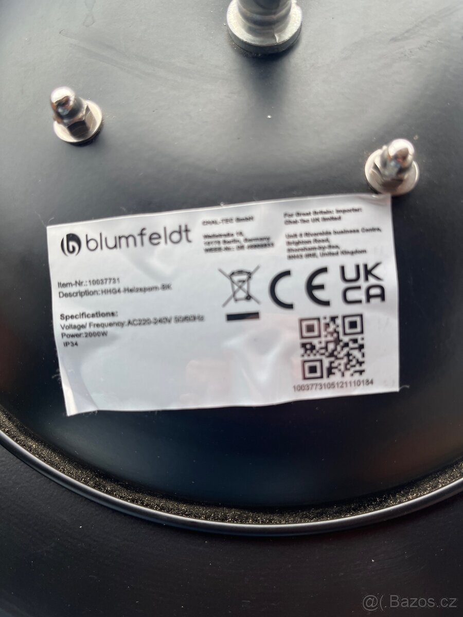 Ohřívač elektrický Blumfeltd - 4