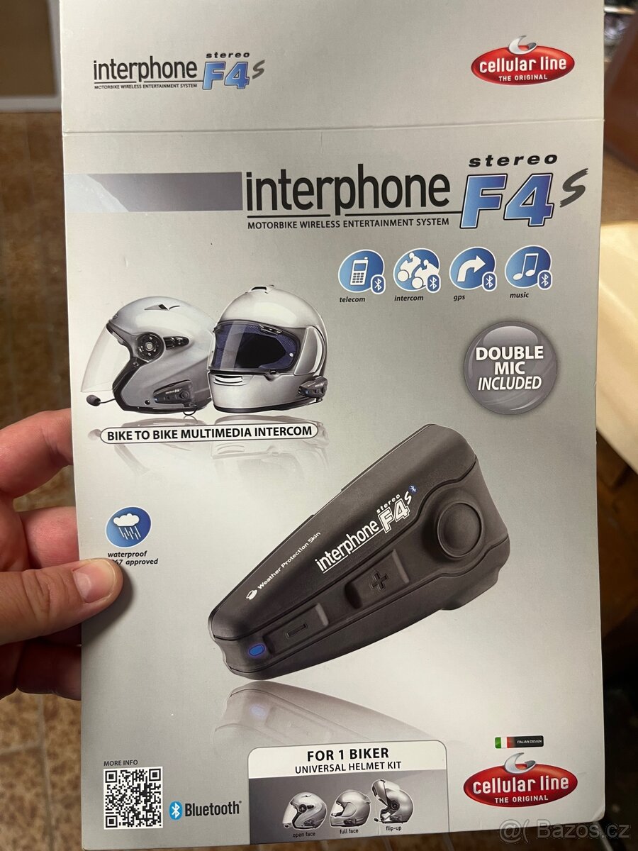 Moto helma Scorpion EXO + Bluetooth interkom Interphone F4S - 4