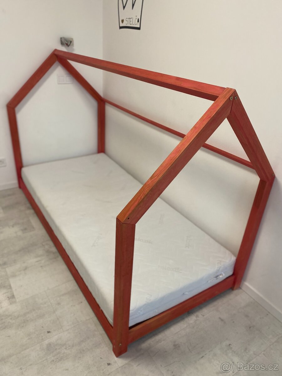 Prodám dětskou postel DOMEK 200x90 - 4