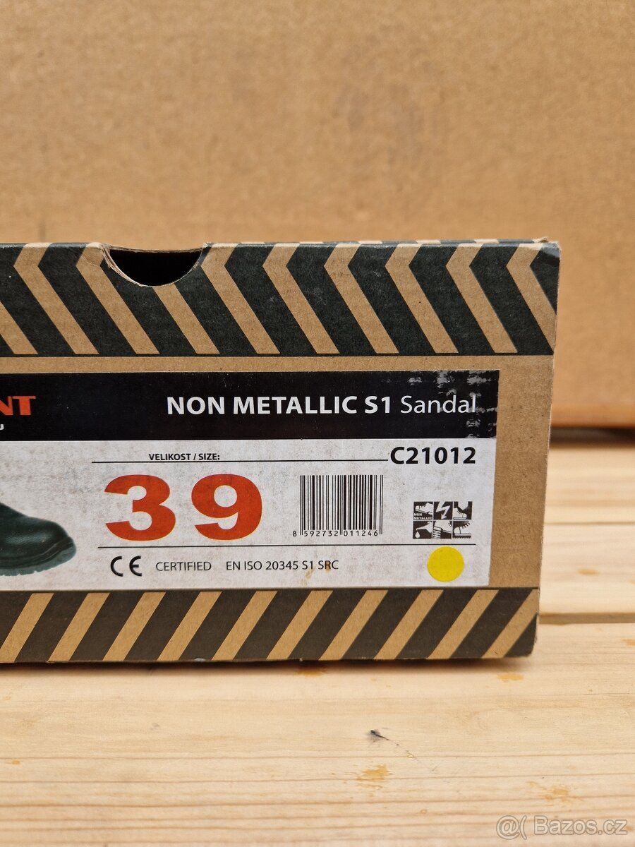 pracovní bezpečnostní sandále ADAMANT NON METALLIC S1 (černé - 4