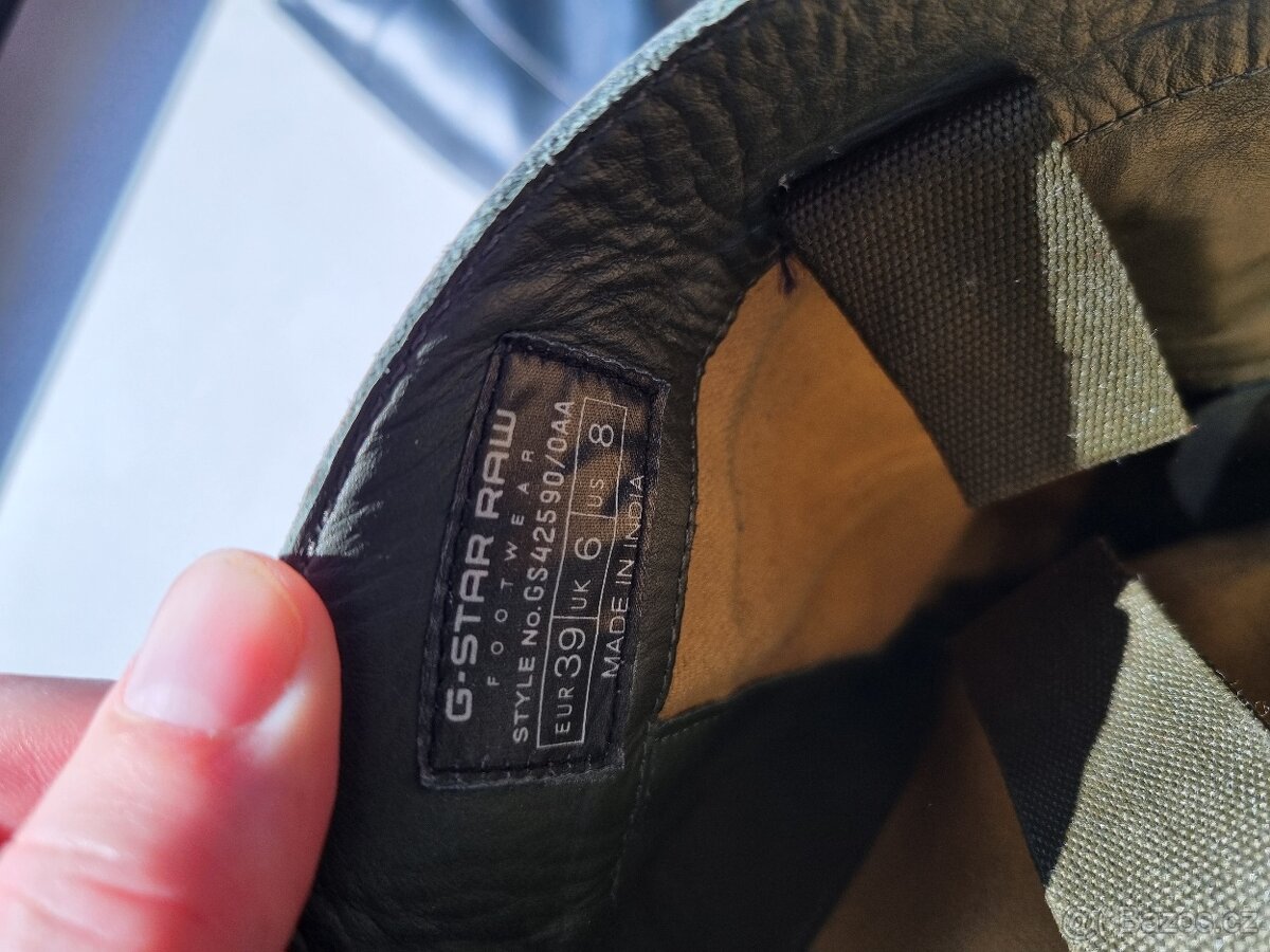 Dámské kožené boty zn. G-Star Raw - 4