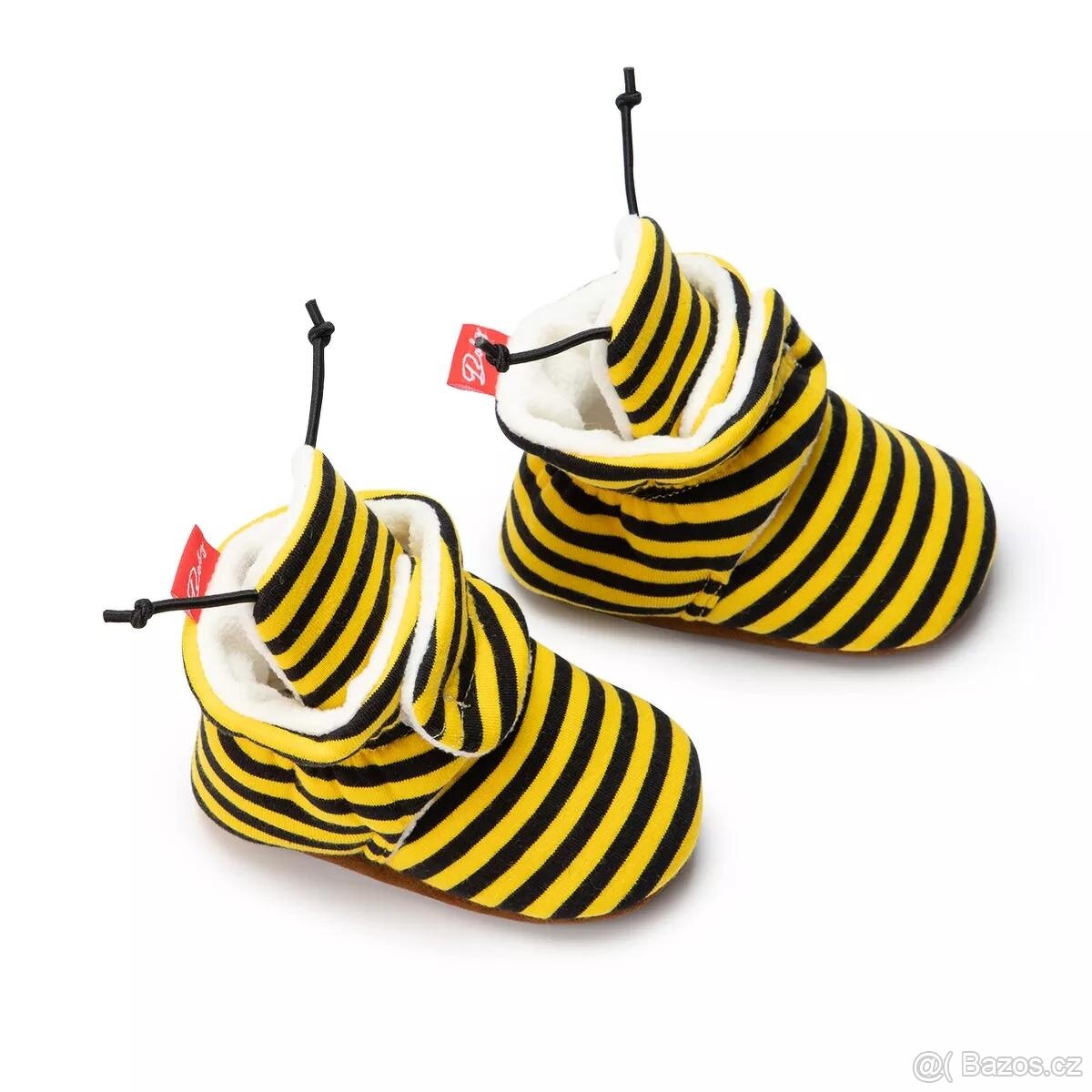 Nové capáčky zluto-černý proužek, vel.19 - 4