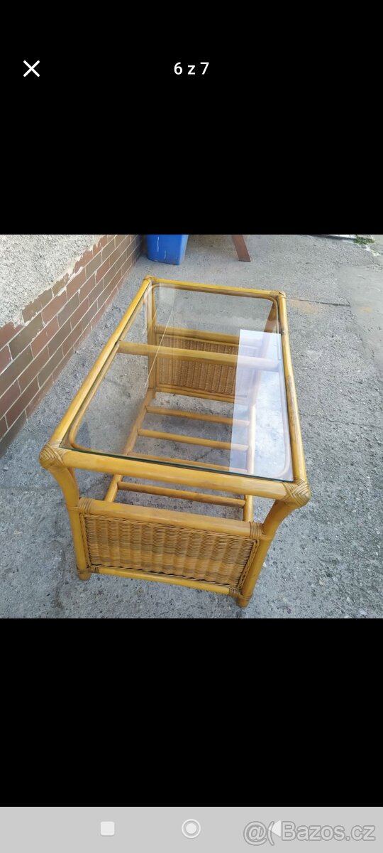 Ratanový stolek - 4