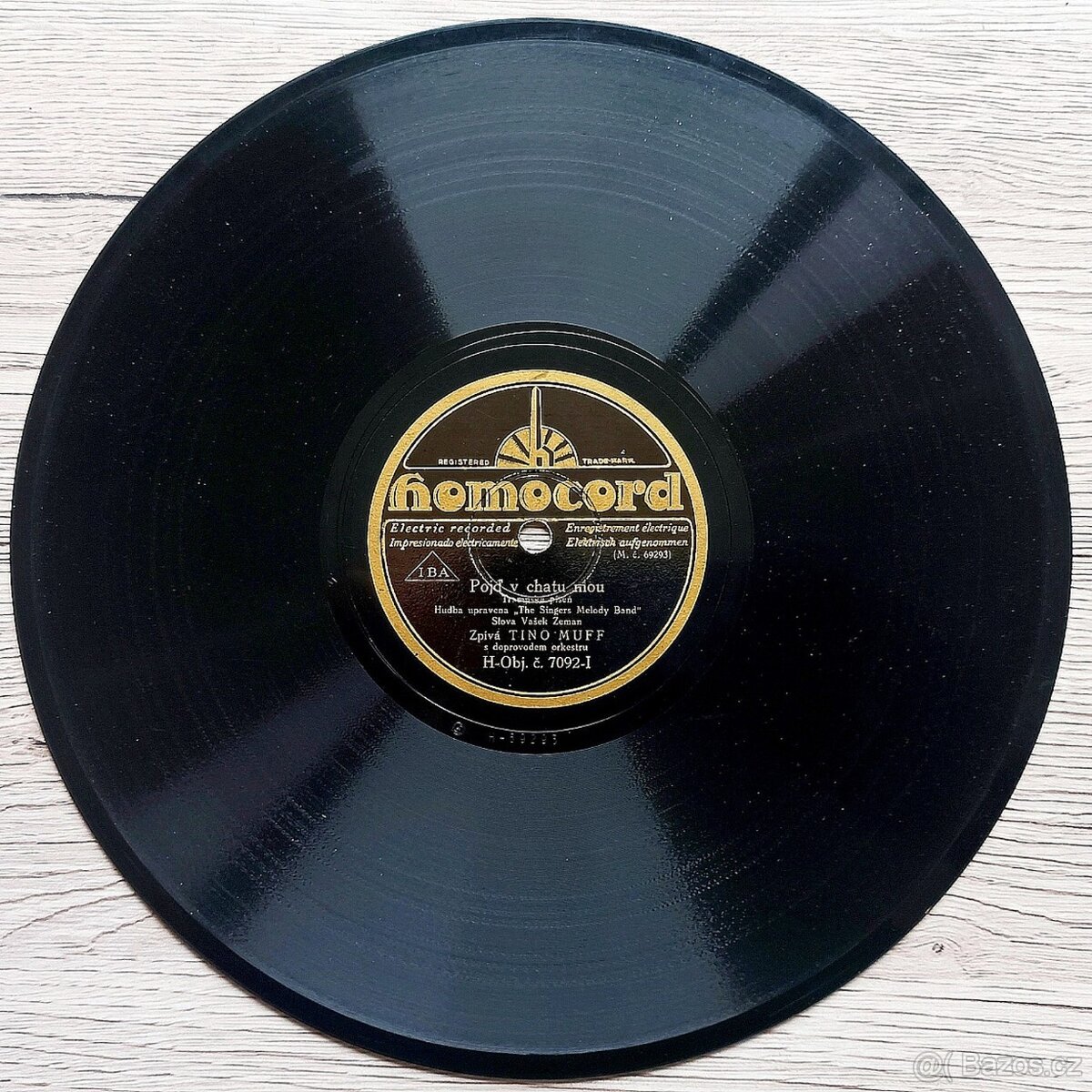 Sada 1 - 5 českých šelakových gramodesek 1930 - 1932 - 4