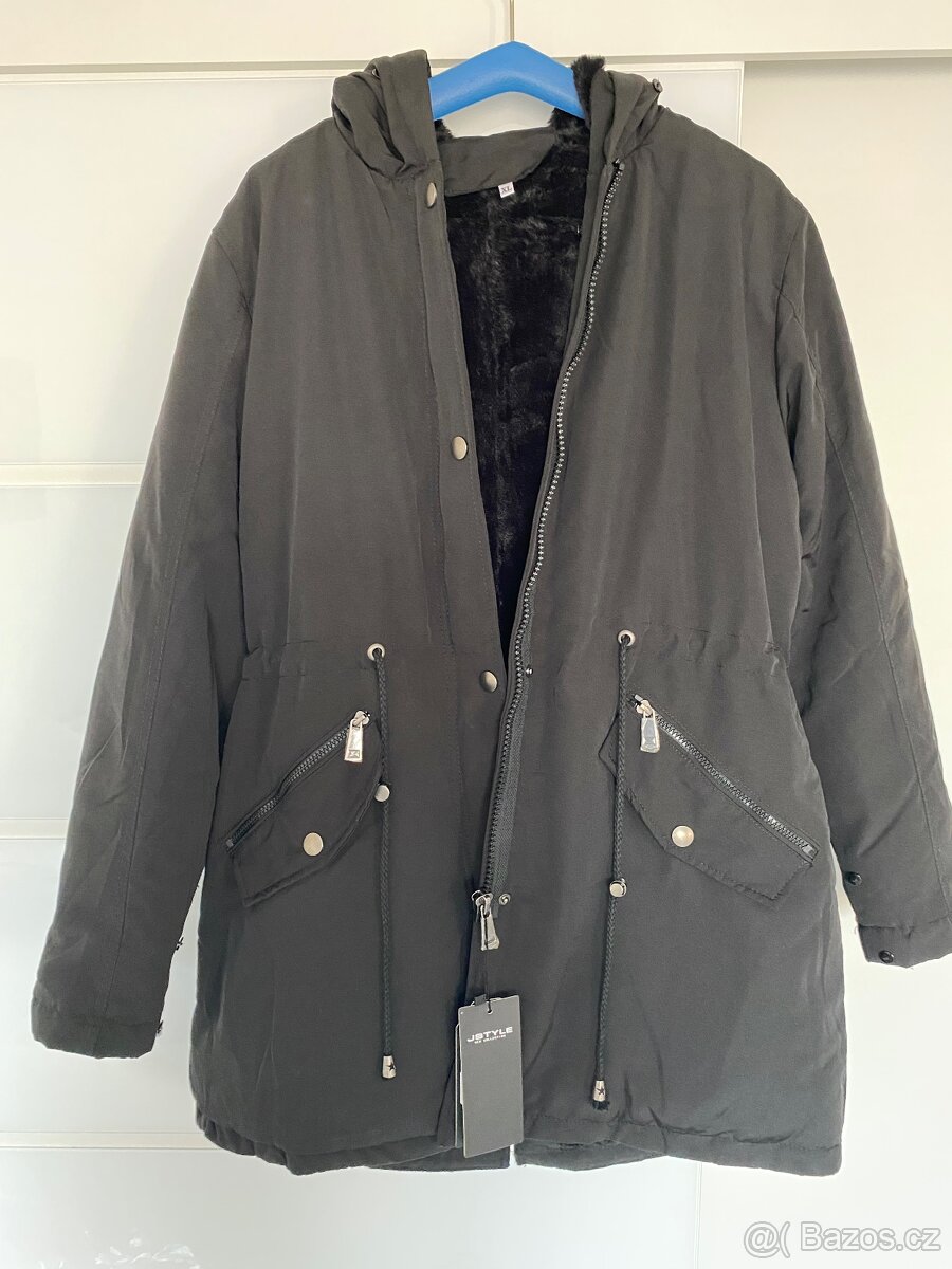 Dámská černá parka - 4