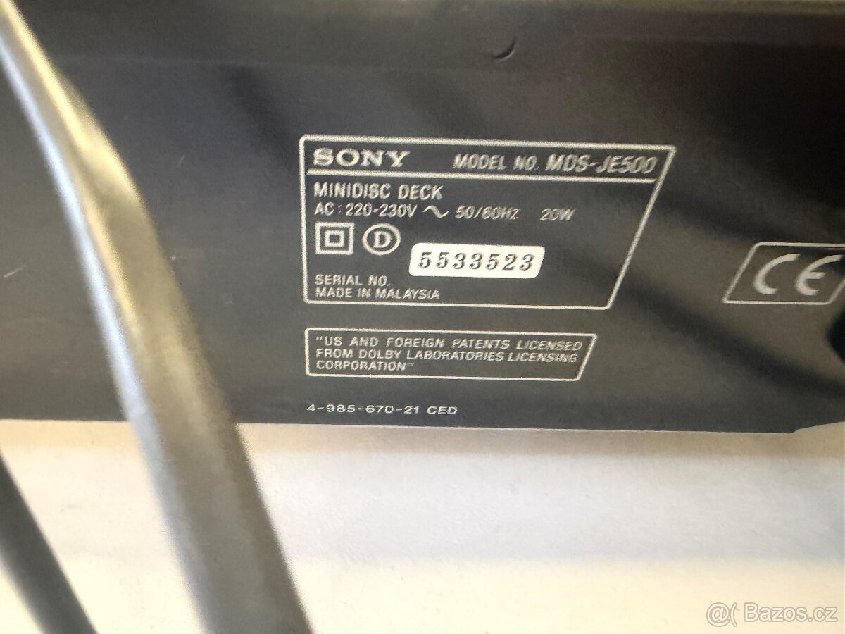 Sony MDS-JE500 – MiniDisc deck - 4