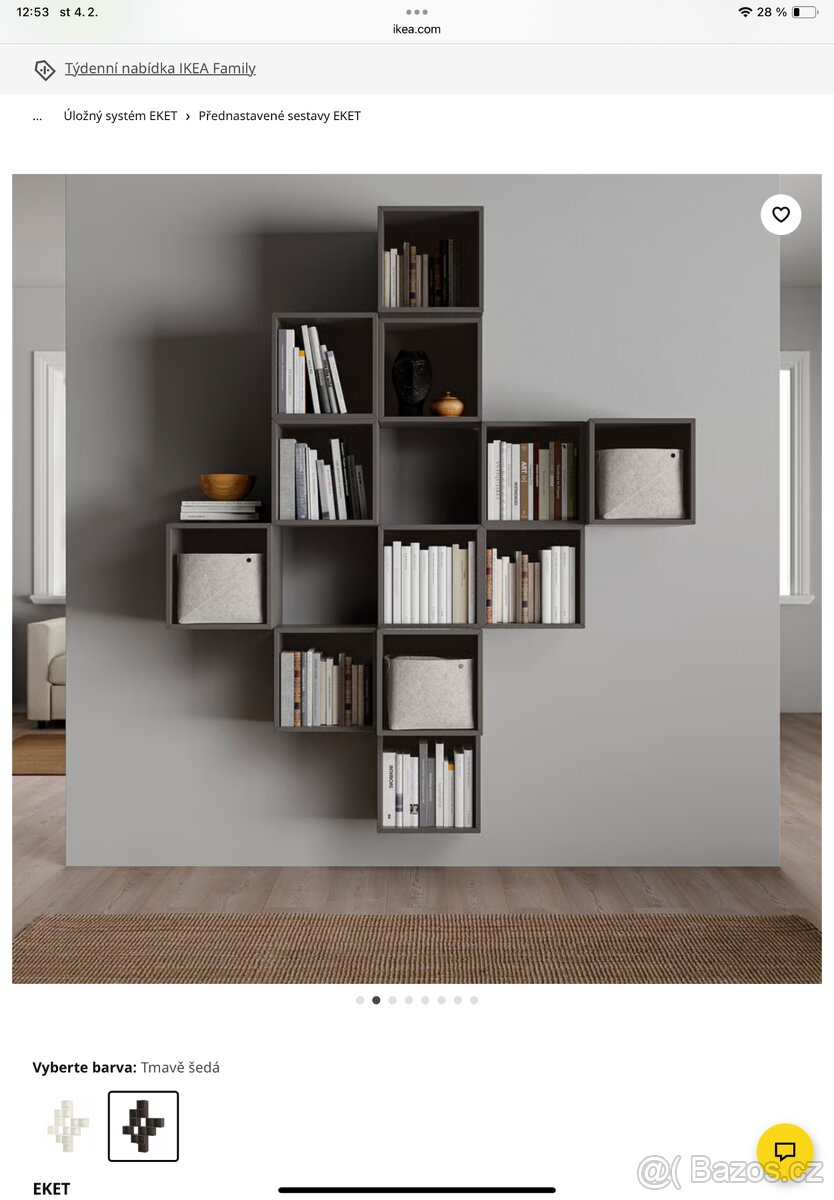 Knihovna Ikea Eket - 4