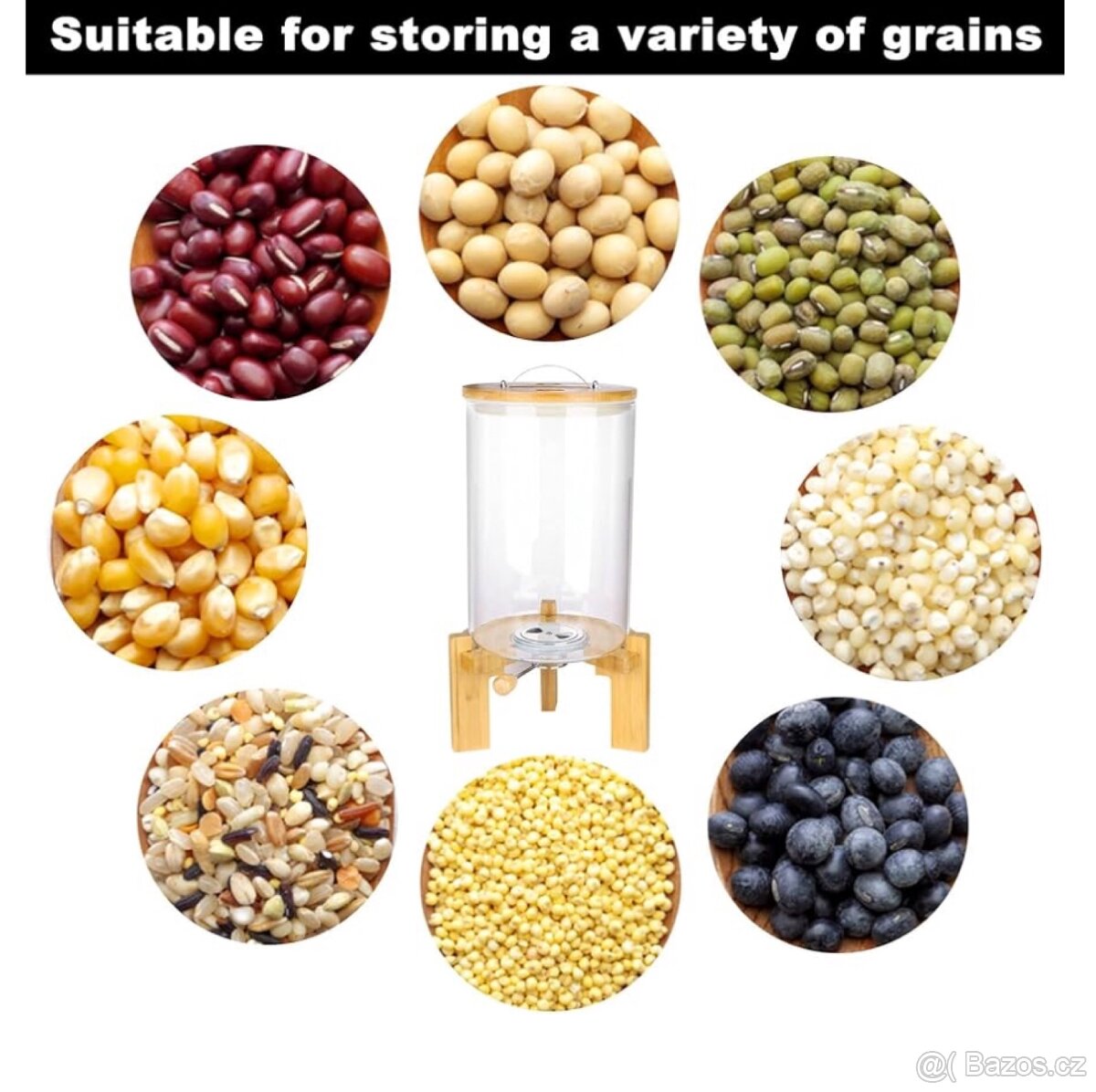 Velký skleněný zásobník 7,5l - 4