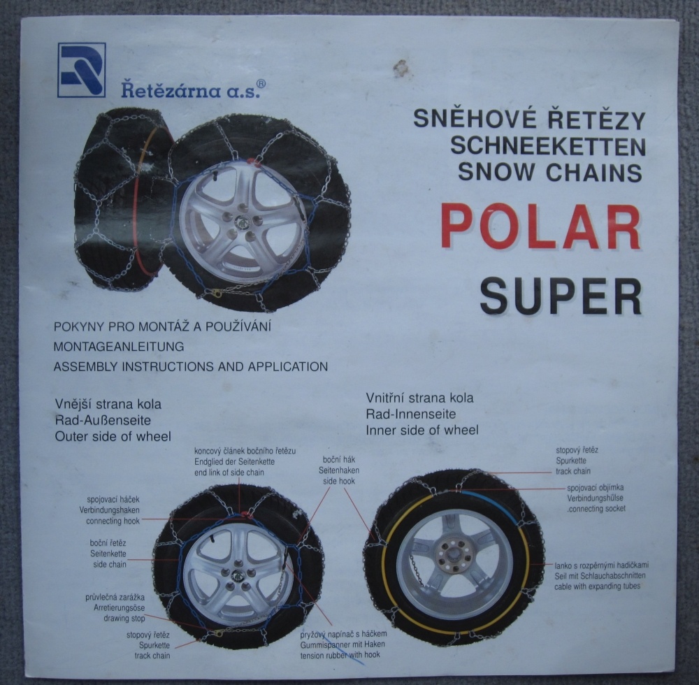 Sněhové řetězy Polar Super č. 79 - 13" 14" 15" 16" - 4