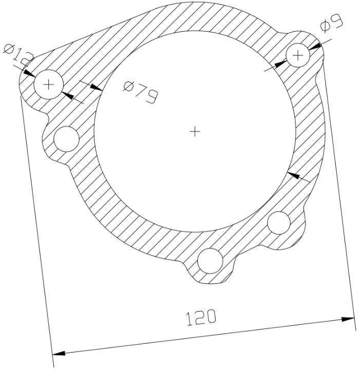 Těsnění vodní pumpy UAZ (motory 75-90 koní) - 4