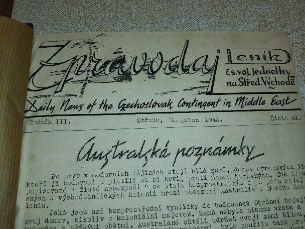 Prodám historický válečný Zpravodaj r. 1942 - 4