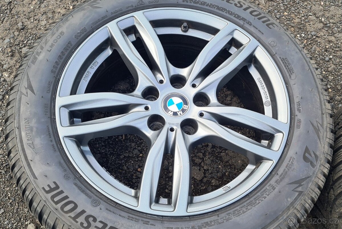 Zimní Alu kola BMW 5, G30, Bridgetone 225/55R17, 8mm - 4