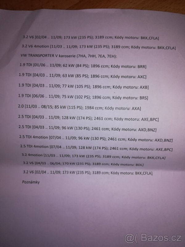 Zadní levé světlo VW Multivan - 4