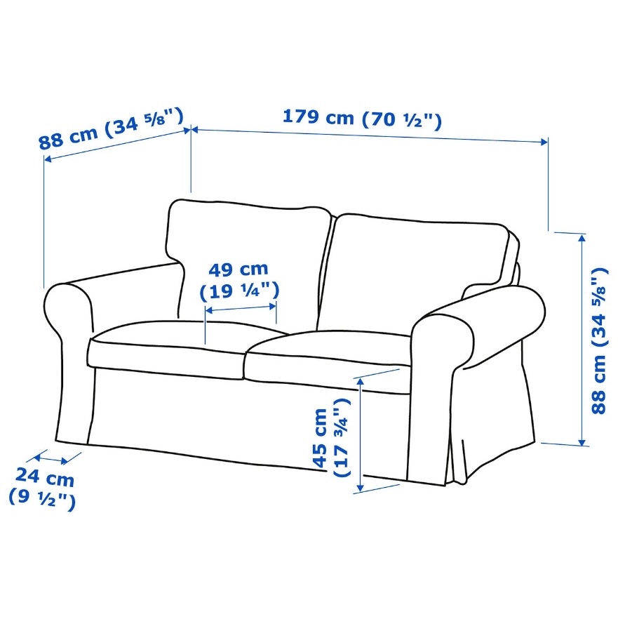 Prodám dvoumístný gauč IKEA EKTORP - 4