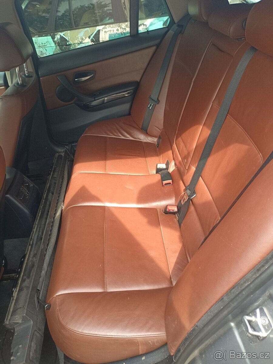 Hnědý kožený interiér E91 BMW komplet - 4
