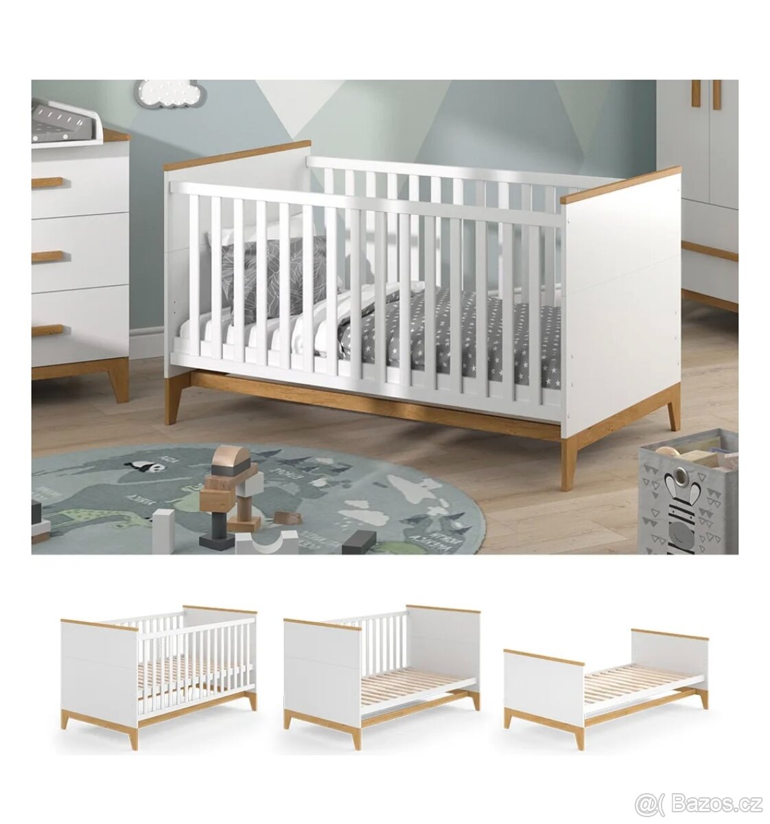 Dětská postýlka Malia bílá - 4