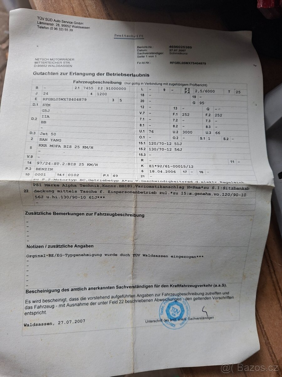 Sym skútr 50ccm - 4