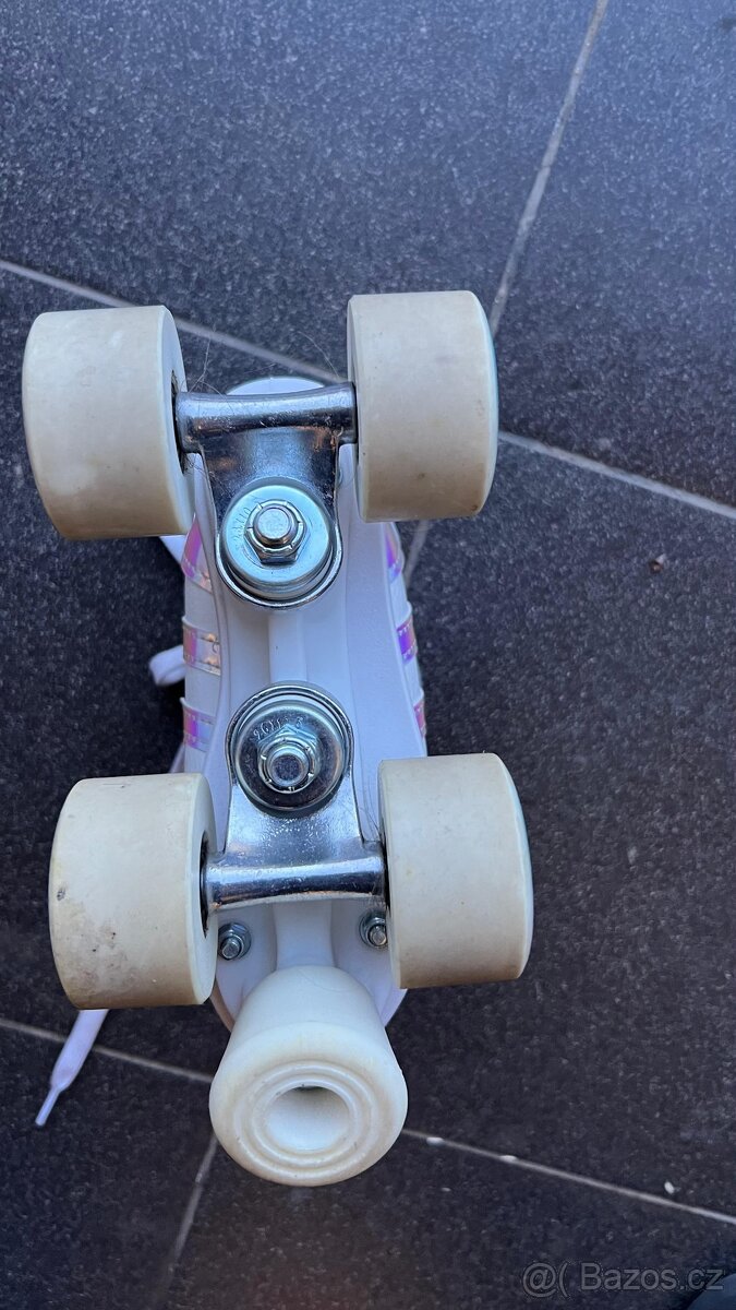 Dětské dívčí inline brusle OXELO QUAD 100, vel. EU 29 - 4