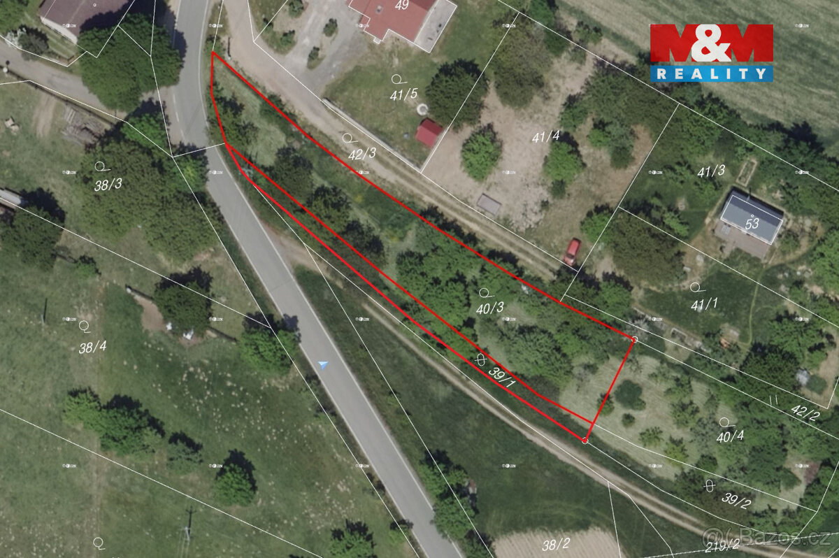 Prodej pozemku k bydlení, 1163 m², Zbraslavice - Krasoňovice - 4