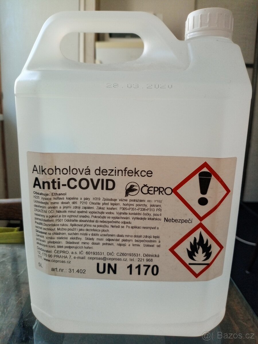 Dezinfekce alkoholová 5L - 4