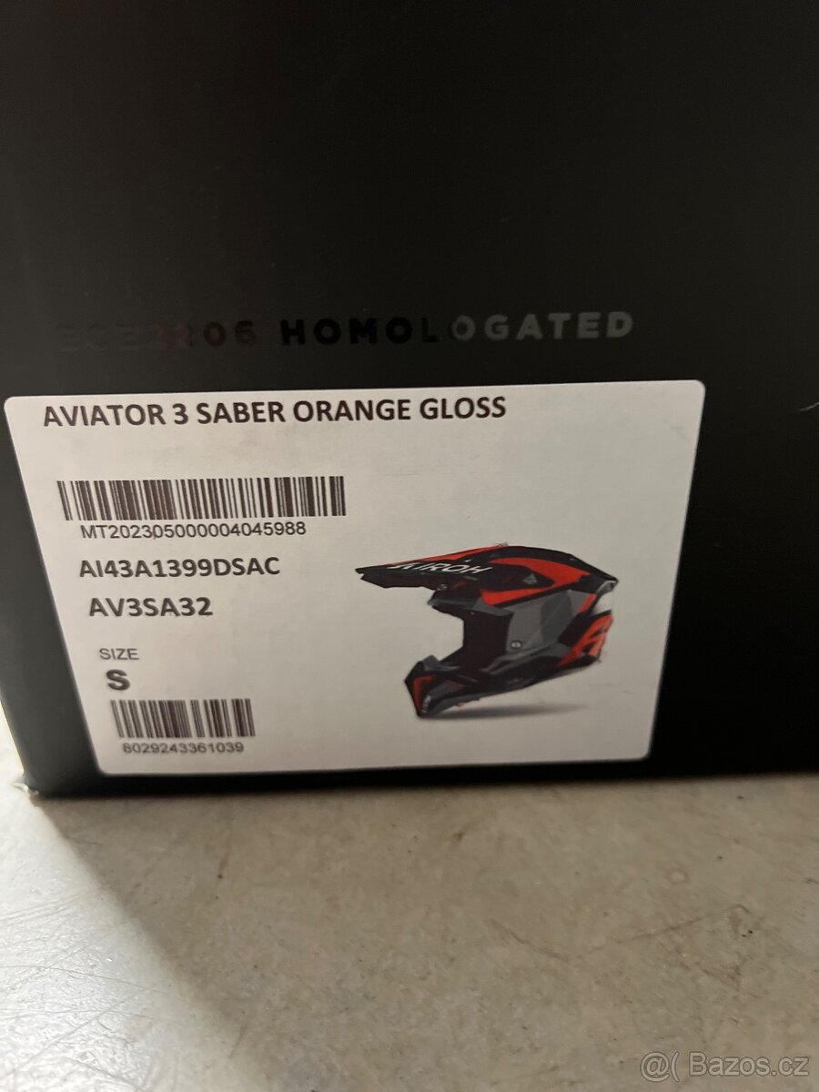 Airoh aviator 3 saber orange vel.S - 4