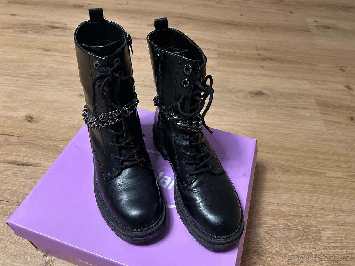 Dívčí zimní boty na platforme vel 37 - 4