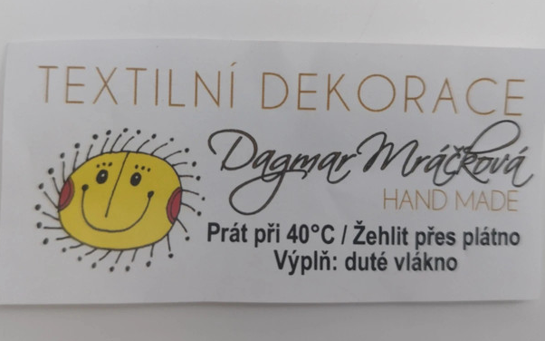 Textilní myška s chrastítkem uvnitř - 4