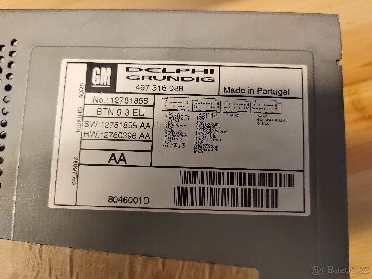 Rádio s navigací SAAB 9-3 - 4