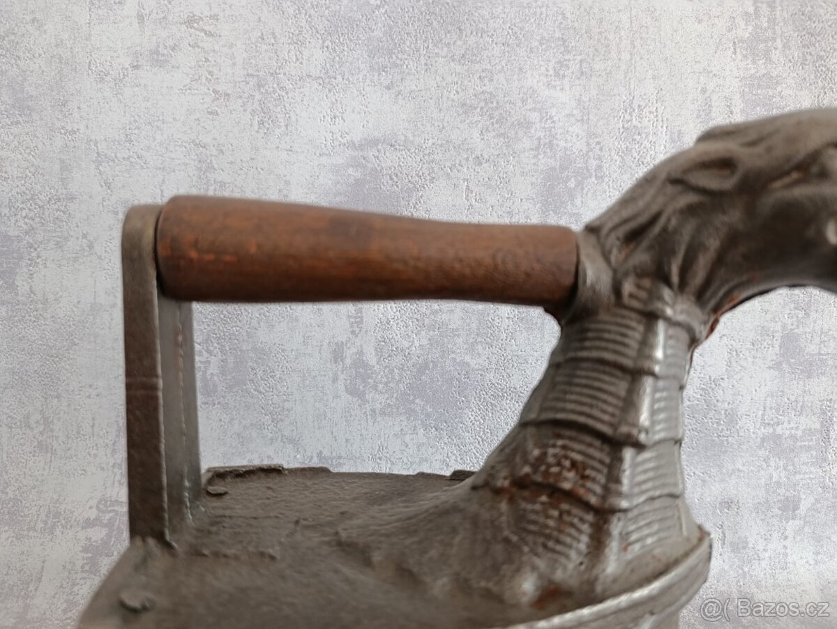 Orig.atypická vzácná žehlička DRAK do sbírky, dekorace - 4