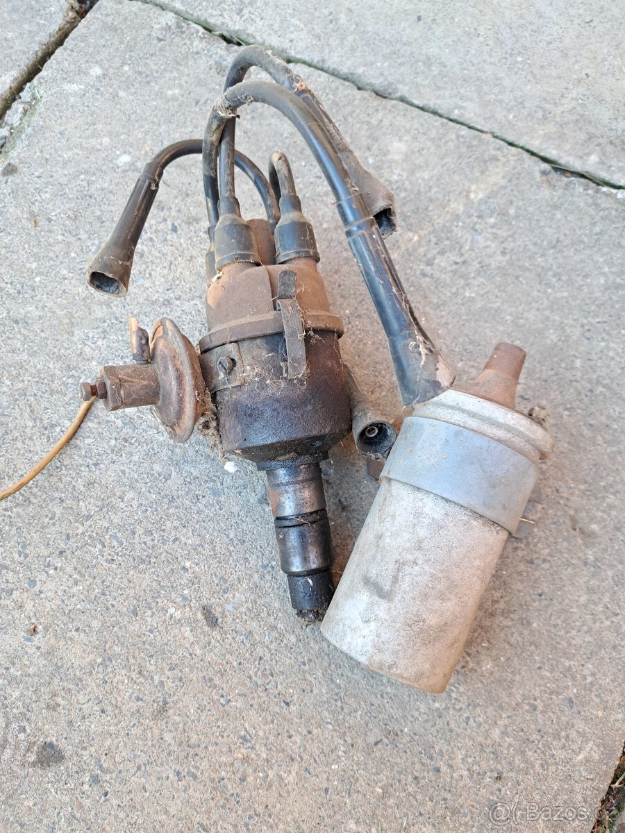 Startér, rozdělovač a alternátor na Š 100 - 4