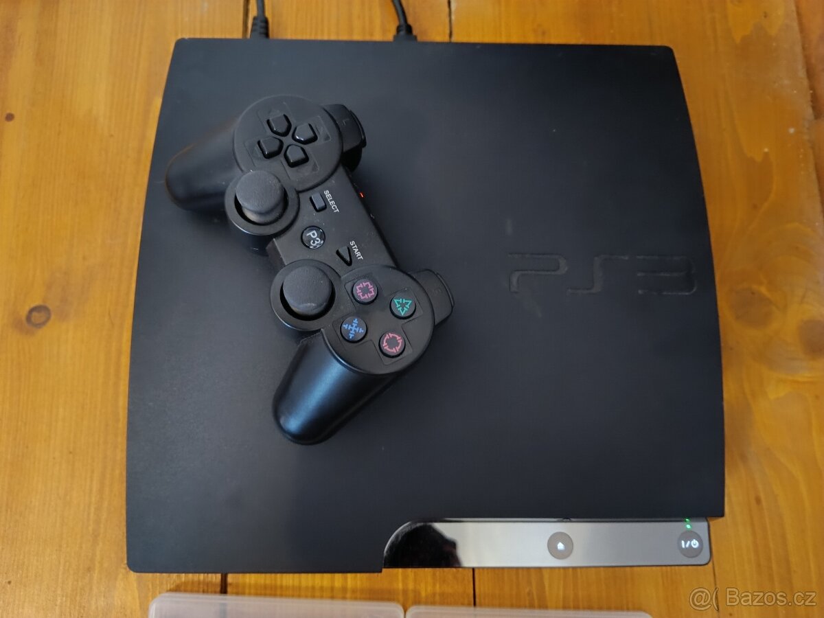 PS3 Slim 160GB, ovladač + hry (Minecraft) / Playstation 3 - 4