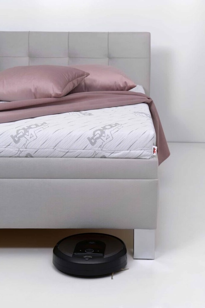 Čalouněná rohová postel, barva VÍNOVÁ (ilustrační foto) - 4