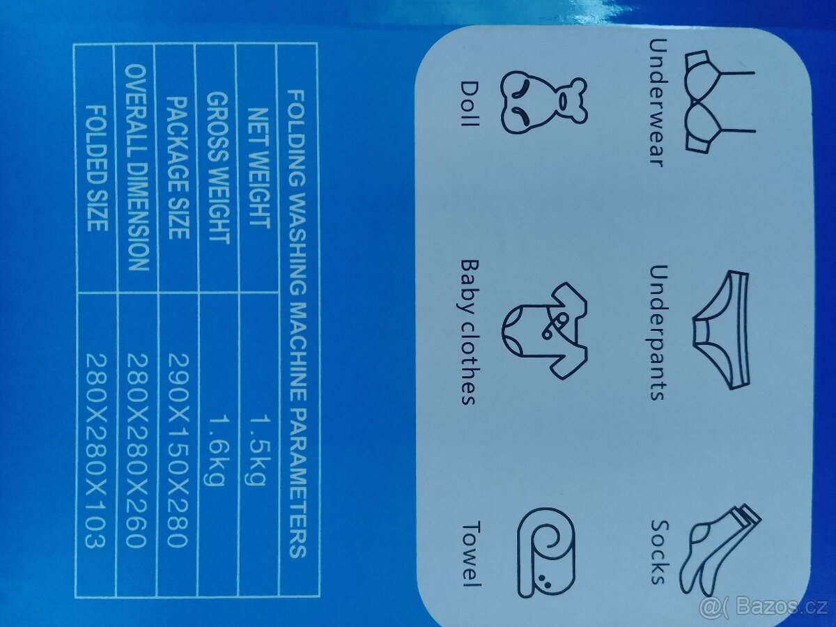 Mini přenosná pračka - 4